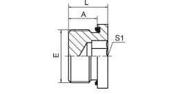 4MN-WD METRIC MALE CAPTIVE SEAL HOLLOW HEX PLUG 4MN-WD METRIC MALE CAPTIVE SEAL HOLLOW HEX PLUG