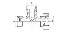 CC CD BARREL TEE FITTINGS WITH SWIVEL NUT CC CD BARREL TEE FITTINGS WITH SWIVEL NUT