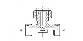 BC BD BRANCH TEE FITTINGS WITH SWIVEL NUT BC BD BRANCH TEE FITTINGS WITH SWIVEL NUT