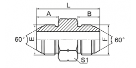 1S JIS GAS MALE 60° CONE 1S JIS GAS MALE 60° CONE