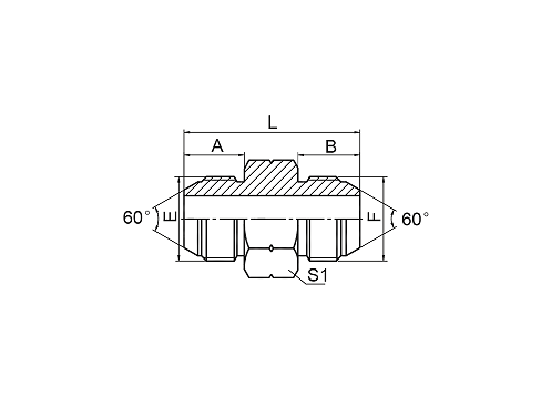 1S JIS GAS MALE 60° CONE 1S JIS GAS MALE 60° CONE