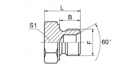 4M METRIC MALE DOUBLE USE FOR 60° CONE SEAT OR BONDED SEAL PLUG 4M METRIC MALE DOUBLE USE FOR 60° CONE SEAT OR BONDED SEAL PLUG