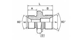 1BM BSP MALE DOUBLE USE FOR 60° CONE SEAT OR BONDED SEAL / METRIC MALE DOUBLE USE FOR 60° CONE SEAT OR BONDED SEAL 1BM BSP MALE DOUBLE USE FOR 60° CONE SEAT OR BONDED SEAL / METRIC MALE DOUBLE USE FOR 60° CONE SEAT OR BONDED SEAL