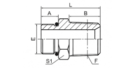 1OT-SP SAE O-RING BOSS/BSPT MALE 1OT-SP SAE O-RING BOSS/BSPT MALE