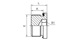 4BN-WD BSP MALE CAPTIVE SEAL HOLLOW HEX PLUG 4BN-WD BSP MALE CAPTIVE SEAL HOLLOW HEX PLUG