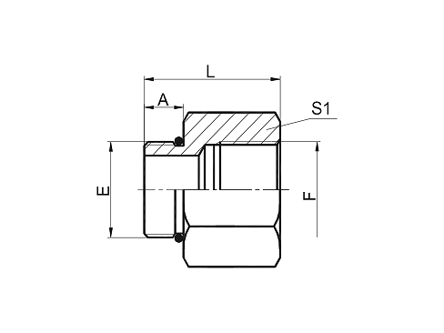 5OB SAE MALE O-RING /BSP FEMALE 5OB SAE MALE O-RING /BSP FEMALE