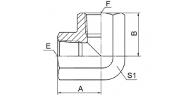 7T9-PK 90° ELBOW BSPT FEMALE 7T9-PK 90° ELBOW BSPT FEMALE