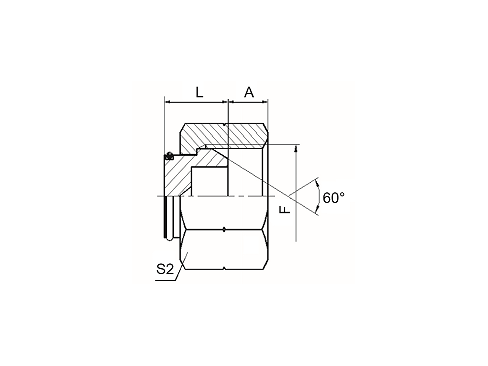 9B BSP FEMALE 60° CONE PLUG
