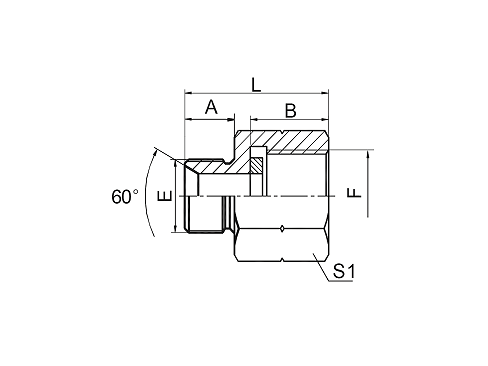 5B-G BSP MALE DOUBLE USE FOR 60° CONE SEAT OR BONDED SEAL / BSP FEMALE PRESSURE GAUGE CONNECTORS 5B-G BSP MALE DOUBLE USE FOR 60° CONE SEAT OR BONDED SEAL / BSP FEMALE PRESSURE GAUGE CONNECTORS