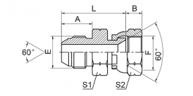 2S JIS GAS MALE / JIS GAS FEMALE