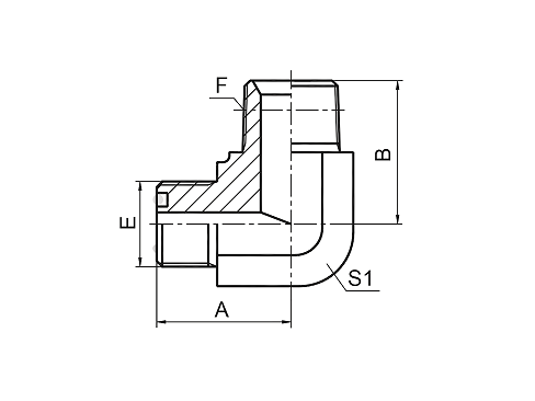 1FN9 90° ELBOW ORFS MALE O-RING / NPT MALE 1FN9 90° ELBOW ORFS MALE O-RING / NPT MALE