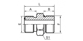 1FO ORFS MALE O-RING / SAE O-RING BOSS S-SERIES ISO 11926-2 1FO ORFS MALE O-RING / SAE O-RING BOSS S-SERIES ISO 11926-2