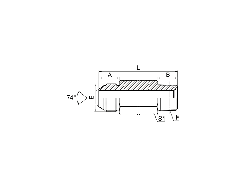 1JN-LL JIC MALE 74° CONE / NPT MALE EXTRA LONG 1JN-LL JIC MALE 74° CONE / NPT MALE EXTRA LONG