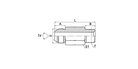 1JN-L JIC MALE 74° CONE/NPT MALE LONG 1JN-L JIC MALE 74° CONE/NPT MALE LONG