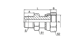 2NF NPT MALE / ORFS FEMALE 2NF NPT MALE / ORFS FEMALE