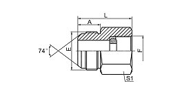 5JB-GDK JIC MALE 74° CONE/BSP PRESSURE GAUGE CONNECTOR 5JB-GDK JIC MALE 74° CONE/BSP PRESSURE GAUGE CONNECTOR