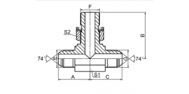AJHJ-OG JIC MALE/METRIC MAIL O-RING/JIC MALE AJHJ-OG JIC MALE/METRIC MAIL O-RING/JIC MALE