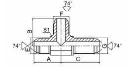 AJJ6J JIC MALE 74° CONE AJJ6J JIC MALE 74° CONE