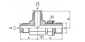AJJH-OG IC MALE/JIC MALE/METRIC MAIL O-RING AJJH-OG IC MALE/JIC MALE/METRIC MAIL O-RING