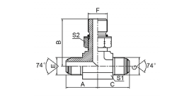 AJOJ-OG JIC MALE/SAE  O-RING BOSS/JIC MALE