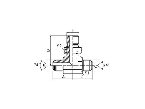 AJOJ-OG JIC MALE/SAE  O-RING BOSS/JIC MALE