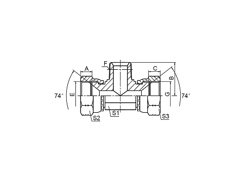 EJNJ JIC FEMALE/NPT MALE/JIC FEMALE EJNJ JIC FEMALE/NPT MALE/JIC FEMALE