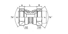 3J JIC FEMALE 74° SEAT 3J JIC FEMALE 74° SEAT