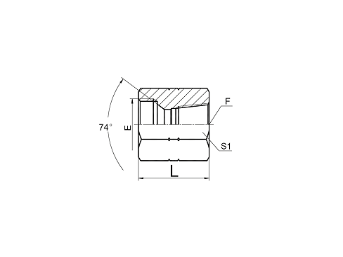 8J JIC Lock Nut