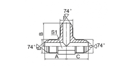 AJ JIC MALE 74° CONE AJ JIC MALE 74° CONE