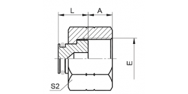 9F ORFS FEMALE FLAT PLUG 9F ORFS FEMALE FLAT PLUG
