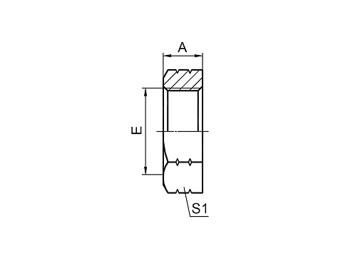 8F ORFS LOCK NUT