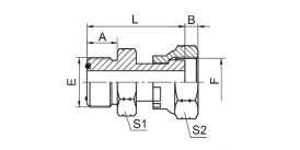 2F ORFS MALE O-RING / ORFS FEMALE 2F ORFS MALE O-RING / ORFS FEMALE