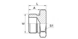 4O SAE O-RING BOSS PLUG 4O SAE O-RING BOSS PLUG