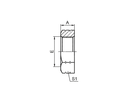 8J-OG SAE O-RING Lock Nut