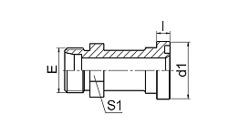 1CFL 1DFL METRIC MALE BITE TYPE /  L-SERIES FLANGE ISO 6162-1  1CFL 1DFL METRIC MALE BITE TYPE /  L-SERIES FLANGE ISO 6162-1