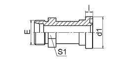 1DFS METRIC MALE BITE TYPE /  H-SERIES FLANGE ISO 6162-2  1DFS METRIC MALE BITE TYPE /  H-SERIES FLANGE ISO 6162-2