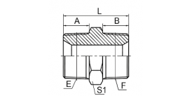 1NT NPT MALE / BSPT MALE 1NT NPT MALE / BSPT MALE