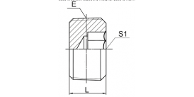4NN NPT MALE HOLLOW HEX PLUG 4NN NPT MALE HOLLOW HEX PLUG