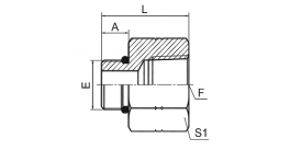 5ON SAE O-RING BOSS L-SERIES ISO 11926-3 / NPT FEMALE 5ON SAE O-RING BOSS L-SERIES ISO 11926-3 / NPT FEMALE
