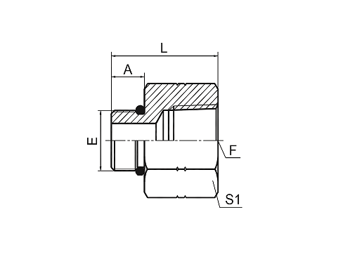 5ON SAE O-RING BOSS L-SERIES ISO 11926-3 / NPT FEMALE 5ON SAE O-RING BOSS L-SERIES ISO 11926-3 / NPT FEMALE