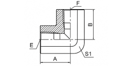 7N9-PK 90° ELBOW NPT FEMALE 7N9-PK 90° ELBOW NPT FEMALE