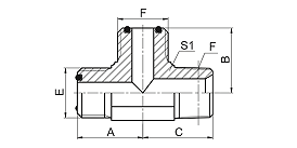 AFFN ORFS MALE / ORFS MALE / NPT MALE AFFN ORFS MALE / ORFS MALE / NPT MALE
