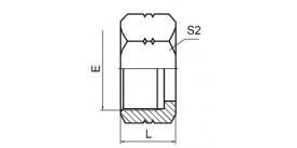 NB200-F ORFS TUBE END NUT NB200-F ORFS TUBE END NUT