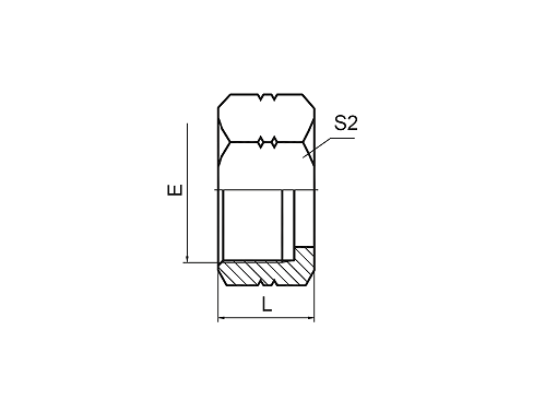 NB200-F ORFS TUBE END NUT NB200-F ORFS TUBE END NUT
