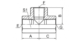 GN-PK NPT FEMALE TEE GN-PK NPT FEMALE TEE