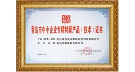 Qingdao Medium-sized Enterprices for Special and New Product Technical Certification